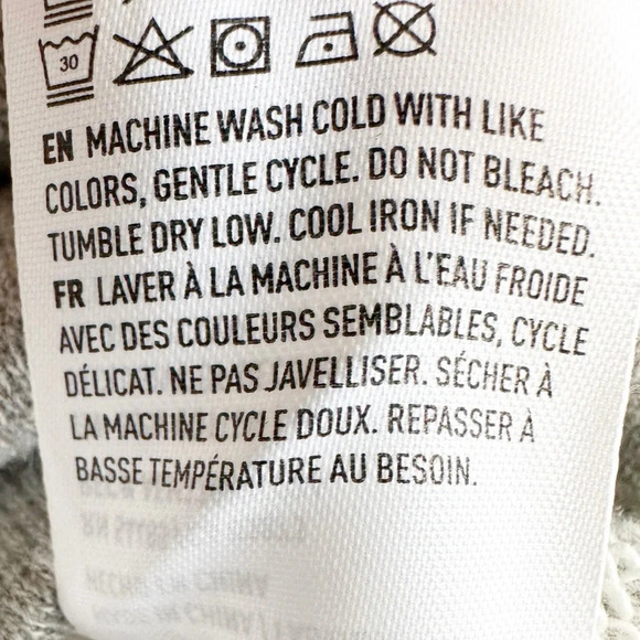 American Eagle Outfitters Sweatshirt Embroidered  Flowers Gray Size Large - Picture 8 of 8